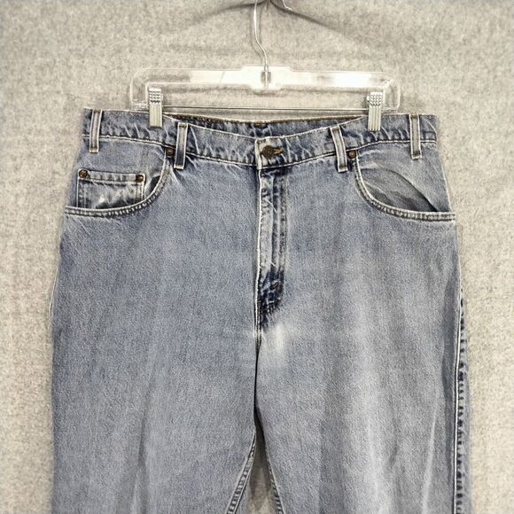Vintage Levi's 545 Jeans Mens Size 38 x 30 Blue Light Wash Loose Fit Made in USA - Picture 2 of 12